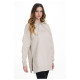 Target Γυναικείο φούτερ Loose Hoodie Side Slits Fleece ''Joyful''